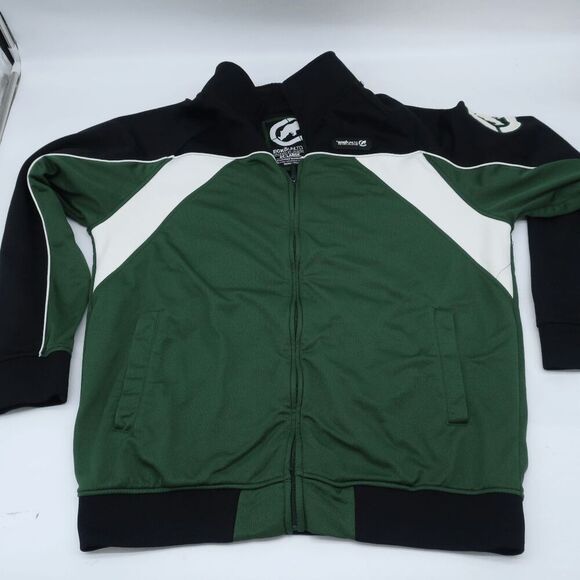 Vintage Ecko Unltd Rhino Brand Athletic Track Jacket Dark Green Men's Size XXL - - Picture 3 of 9